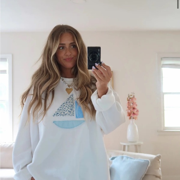 Sailboat crew neck Sweatshirt - Picture 2 of 4